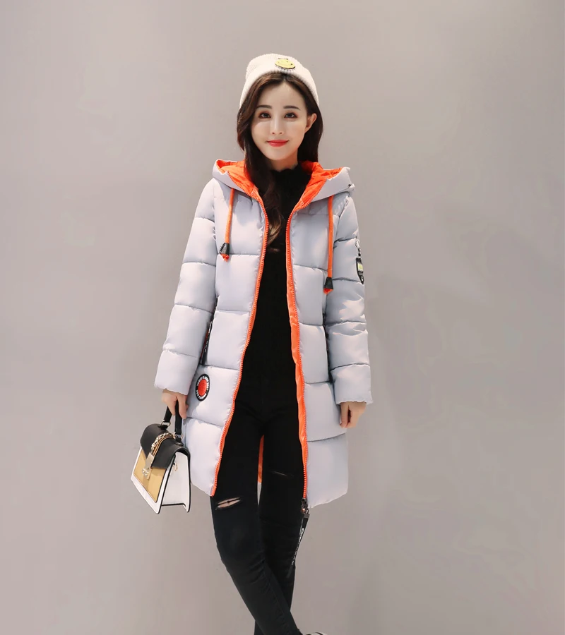 Новинка, женская зимняя куртка с капюшоном, теплая, плотная, с хлопковой подкладкой, Женское зимнее пальто, женская верхняя одежда, пуховик