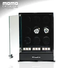 High quality Wooden Watch winder cabinet hose 9 Automatic box Jewelry case store display