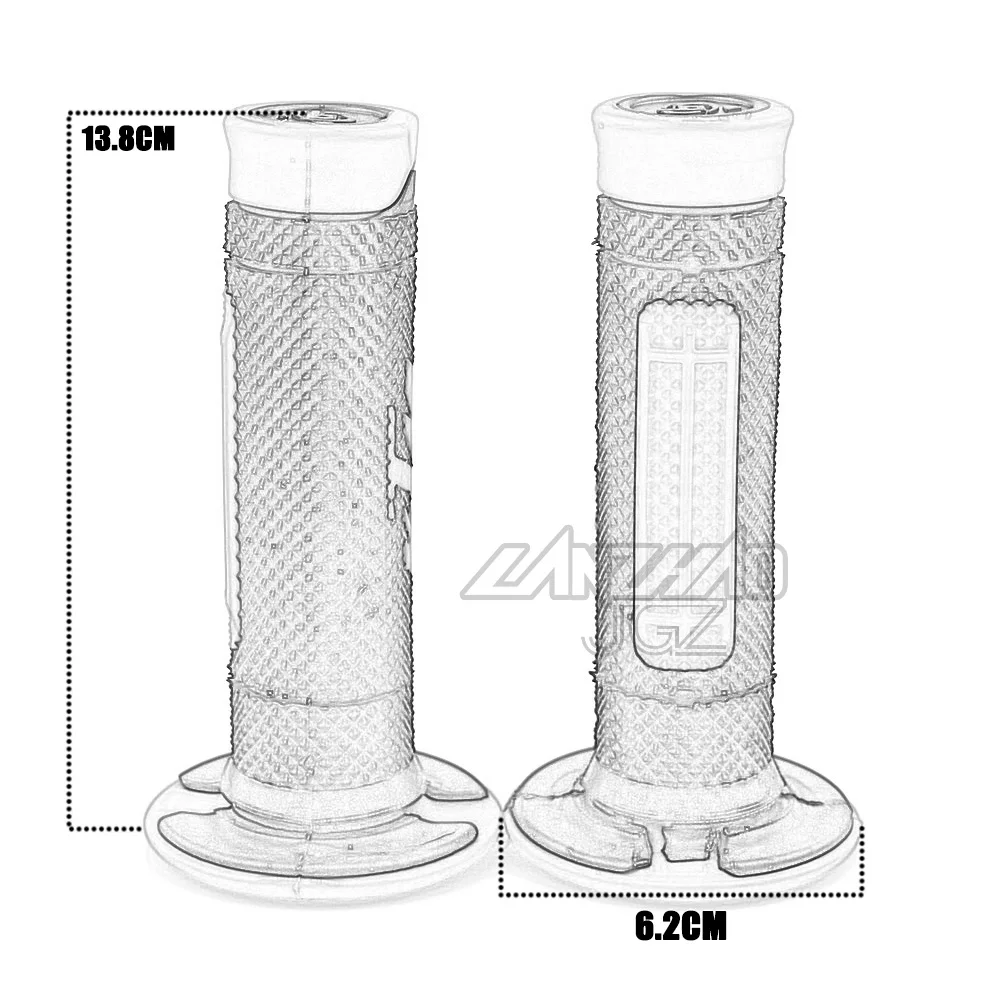 7/" 22 мм зеленые рукоятки для мотокросса резиновая гелевая ручка для Kawasaki грубой силы 300 750 KFX 50 90 KLR650 вулкан S