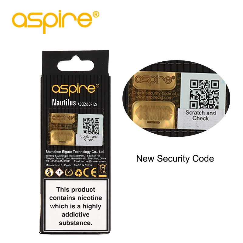 Вейп Катушка Aspire Nautilus 2 BVC 0 7/1 6 Ом атомайзер для электронных сигарет Mini/Nautilus