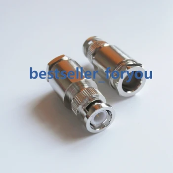 

BNC male Q9 plug clamp RG8 RG213 LMR400 RG214 cable straight rf Connector