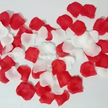 10 пачек 1000 шт. свадебные конфетти искусственные лепестки роз белый смешанный красный с цветочным рисунком для девочек дома кровать День святого Валентина украшения