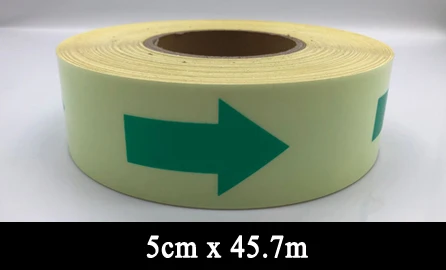 50mmx45.7m 5 см x 45,7 м водонепроницаемый фотолюминесцентный знак вывеска для домашних животных светящаяся лента - Цвет: 50mmx45.7m