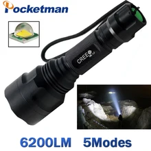 

LED Flashlight 6200 Lumens C8 XM-L2 LED Torch Lanterna 5 Modes LED Flashlight Camping Hunting Tactical Flashlight ZK59