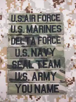 

Custom Name tape Multicam CP background Black letters Embroidery patch
