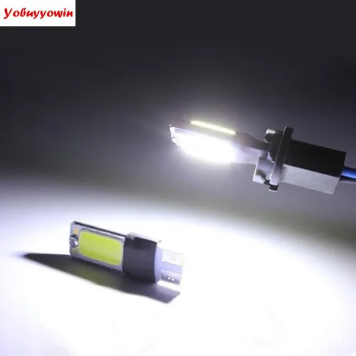 10 шт. лампада Led Cob Pingo T10 + forte Branca Farol Frete Lateral do marcador лампа luz de lanterna farolete placa painel|pingo