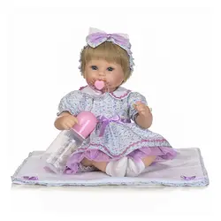 Новые силиконовые Reborn Baby Doll милые игрушки Lifelike 40 см Reborn девушка симпатичная кукла для детей подарок на день рождения для маленьких девочек