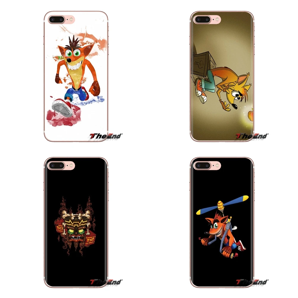 For Samsung Galaxy S3 S4 S5 Mini S6 S7 Edge S8 S9 S10 Plus Note 3 4 5 8 9 Aku Crash Bandicoot Silicone Phone Skin Case |