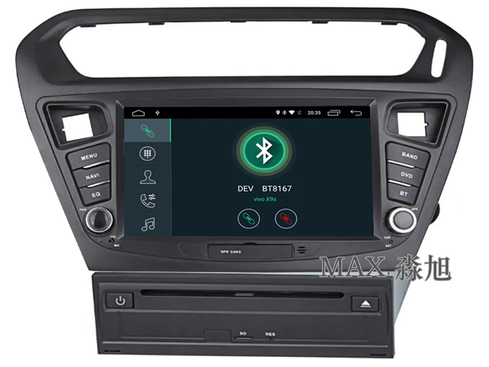 Sale MAX 2G Car Radio GPS Navigation System For Peugeot 301 /Citroen Elysee CD Player Bluetooth call/music Free Map SWC Mirror Link 6