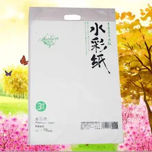 10 шт. Акварельная бумага для рисования ручная роспись Водорастворимая Бумага Белый 4 к 8 к бумажные рисунки художественные инструменты офисные художественные принадлежности