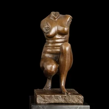Famous Feminine Torso ventre font b sculpture b font Bust Bronze Figurines tronc vientre marble font