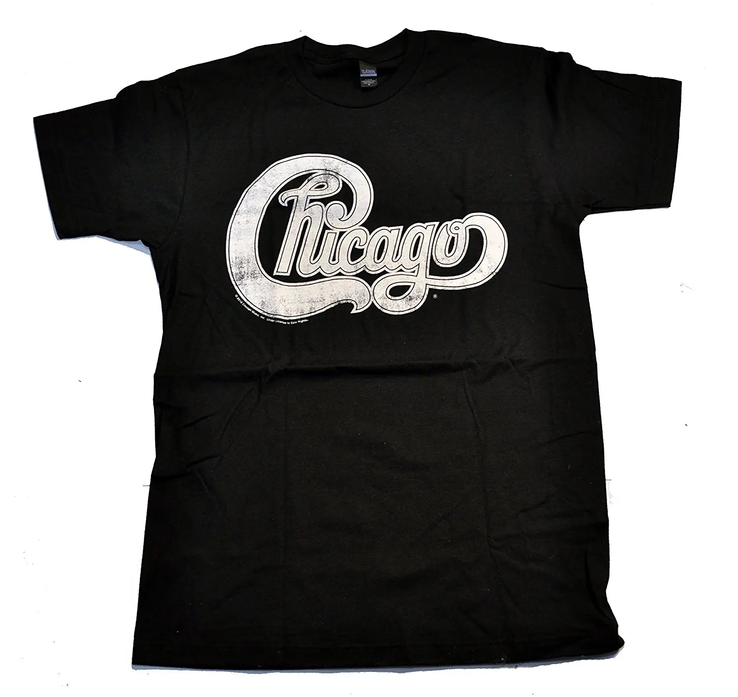 Chicago Distressed Band Logo Softe Fit T Shirt High Quality Custom