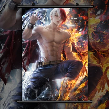

Boku no My Hero Academia Todoroki Shouto Anime manga wall Poster Scroll