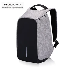 Anti-robo de 15.6 pulgadas A Prueba de agua Bolsa de Ordenador Portátil de Moda Mochila Mochila Masculina Mochila de Viaje Mujeres de Los Hombres de Múltiples funciones de Seguridad