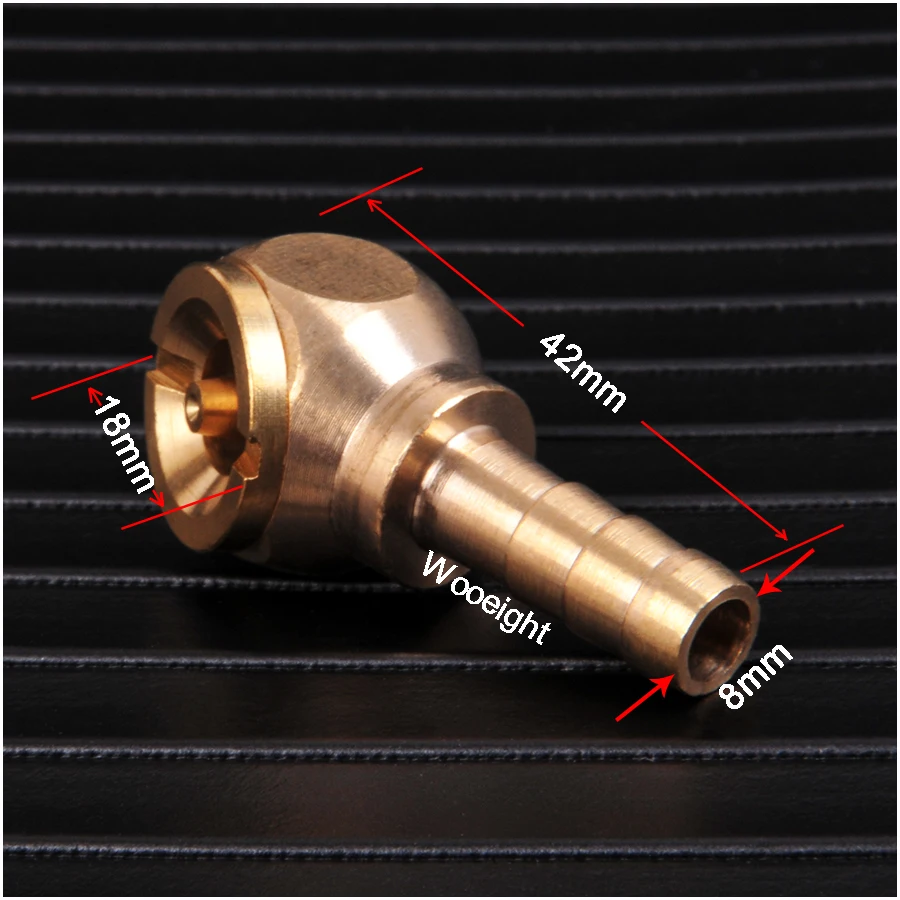 1PCs 8 mm Self-locking Head Full Copper Ball Inflatable Mouth Deflated Cheer Mouth Car Motorcycle Tire Valve Connector (6)