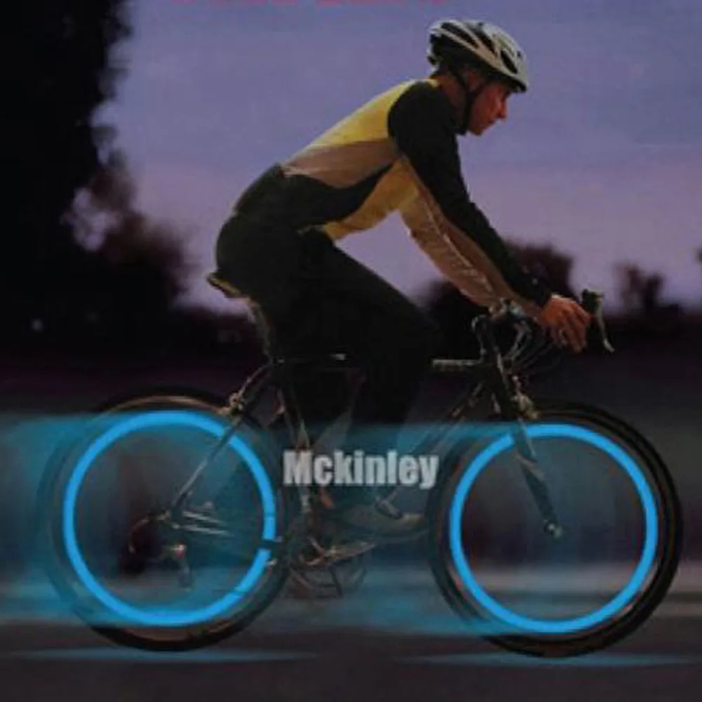 Brand New Bike Bicycle Cycling Spoke Wire Tire Tyre Wheel Super LED Bright Lamp luces luz bicicleta running lights Wholesale#Y