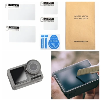 

PGYTECH Osmo Action Tempered Glass Film Full Cover Screen Protector Glass HD Anti-scratch For DJI OSMO Action Camera Accessories
