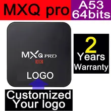 1pcs MXQpro Custom Made Amlogic S905X Quad core Smart Android6.0 LIVE TV Streaming Box 1GB DDR 8GB ROM 1200+ live tv 1000+ VOD