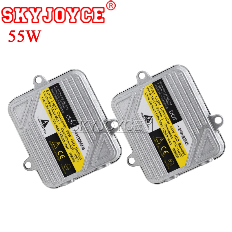 SKYJOYCE 55W Slim Xenon Ballast Quickly Start Replacement Electronic Digital Ballast Kit Ignition Block for Automobiles Car 12V (1)