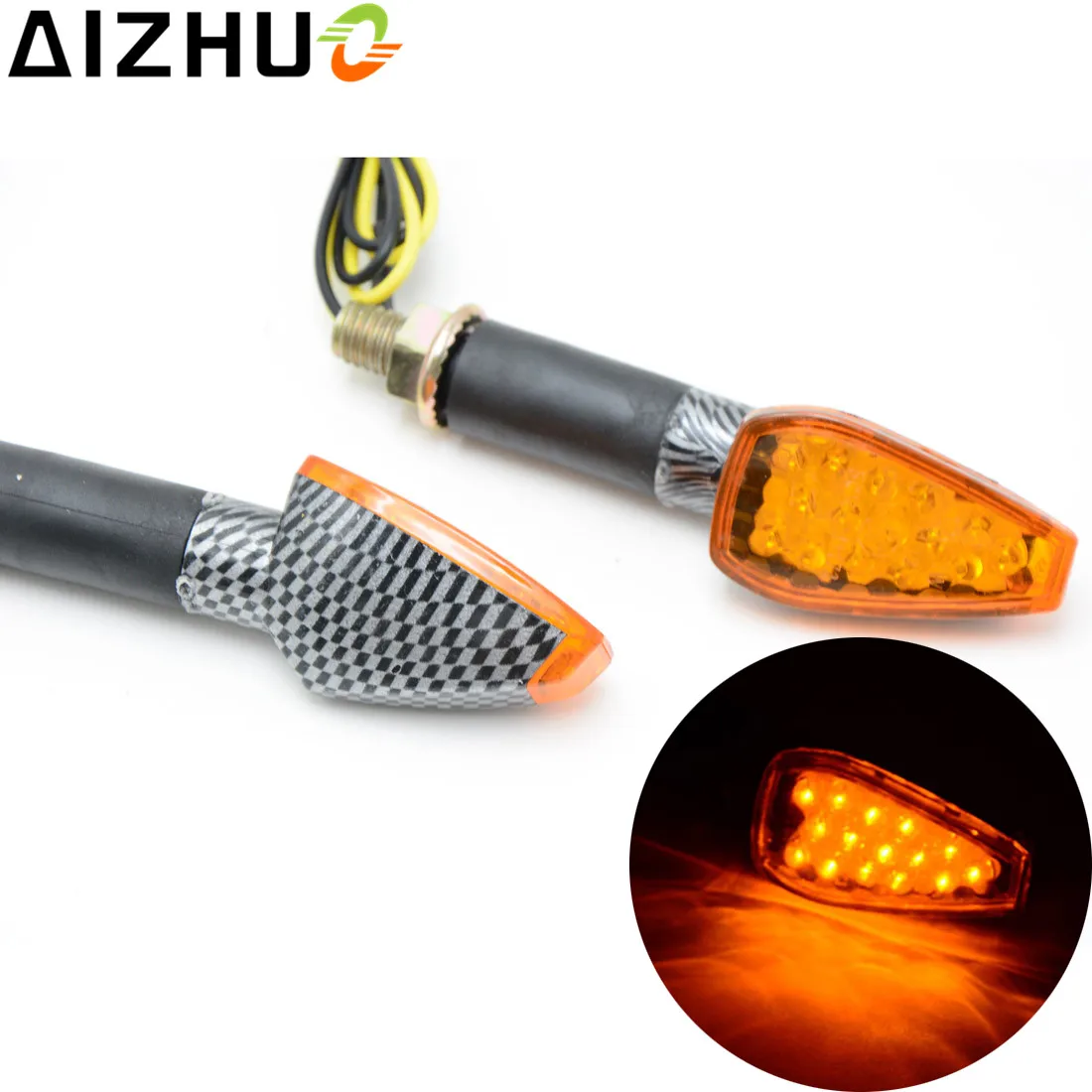 Желтый синий Универсальный мотоциклетный сигнал сигнальная лампа 12 V