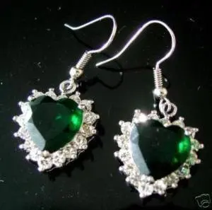 Nobiltà Pretty Tibet Cz Green Cz Gemma Orecchini Orecchini Meravigliosa Nobiltà Fine Gioielli Da Sposa Donne Fortunate