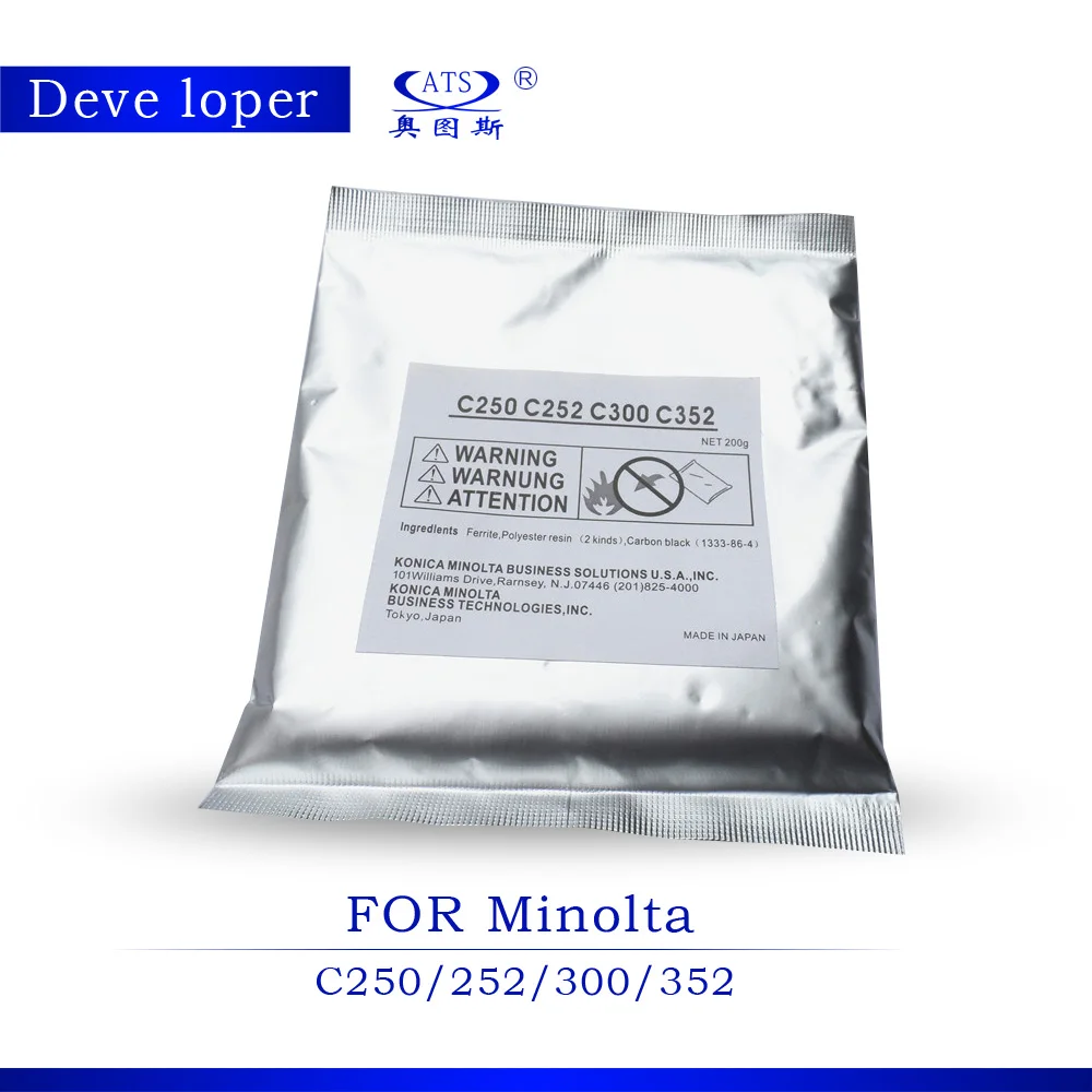 

1PCS 200G Photocopy machine For Konica Minolta Developer parts C250 252 300 352 Developer Powder copier part