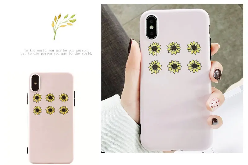 Silicone Flower Case For iPhone 8 8plus 7 7 Plus Cases Funda Phone Case For iphone 6 s 6s Plus X XR XS Max Cases Cover Coque   (14)