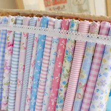 16 шт. 40*50 см порошок синий смешанный дизайн серии хлопковая ткань с полотняным переплетением комплект стёганый, Тильда Ткань для шитья