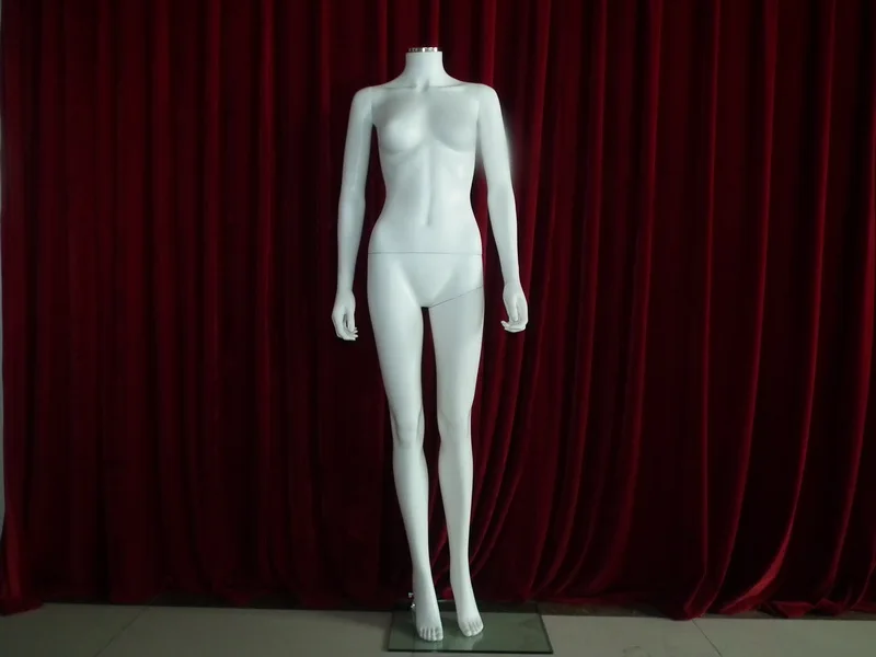 EMP-ZSSF06 headless PP plastic white female dummy _01