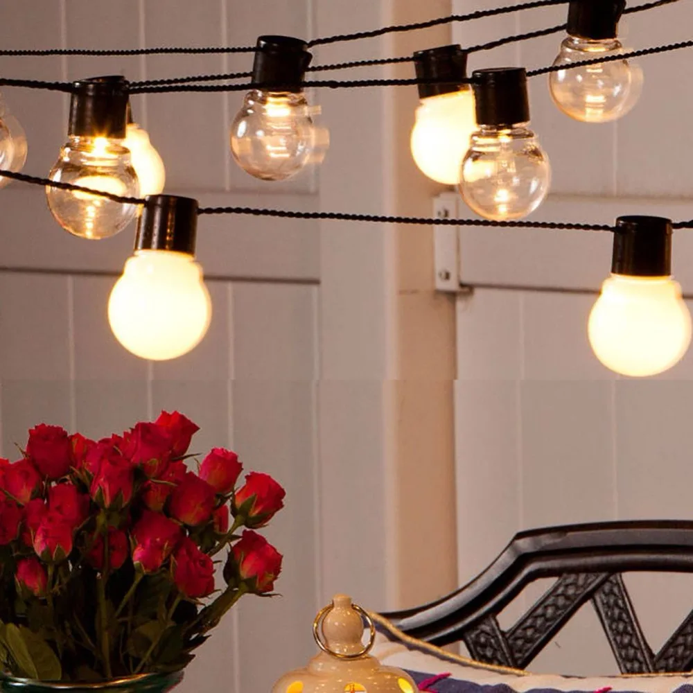 

Led globe bulb led string lights outdoor waterproof led ball string garland party wedding Backyard Patio