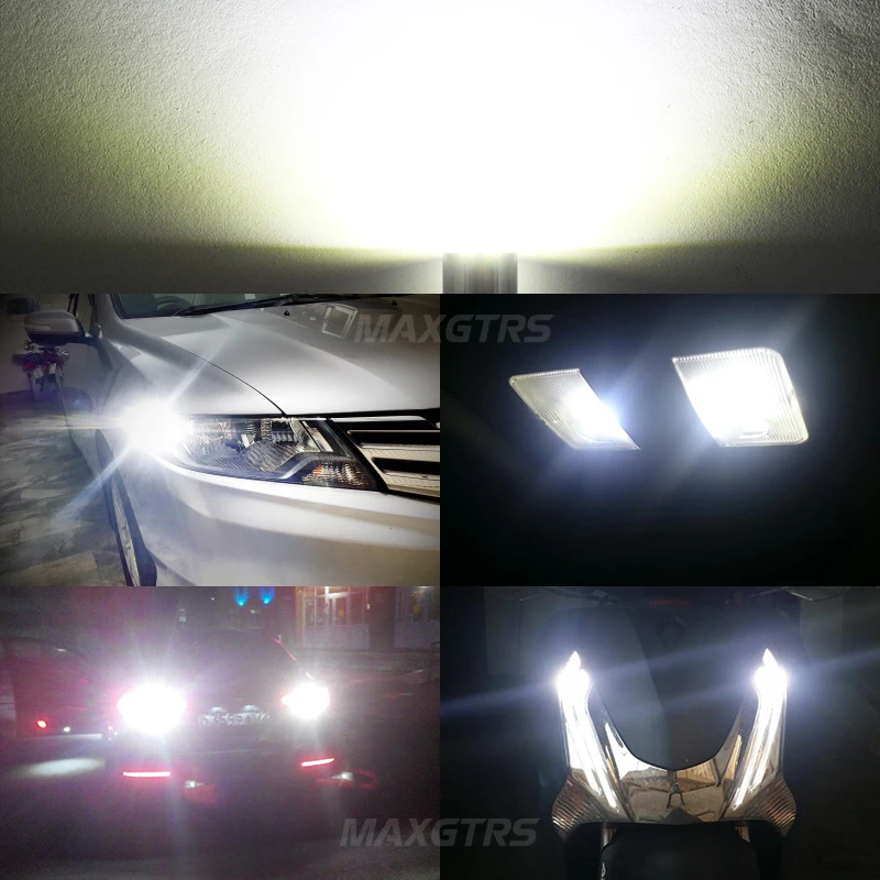 2XT10 194 W5W CREE чип Белый 4-SMD 20 Вт с объективом Canbus лампы без ошибок DRL автомобильный внутренний широкий обратный исходный светильник для BMW Audi