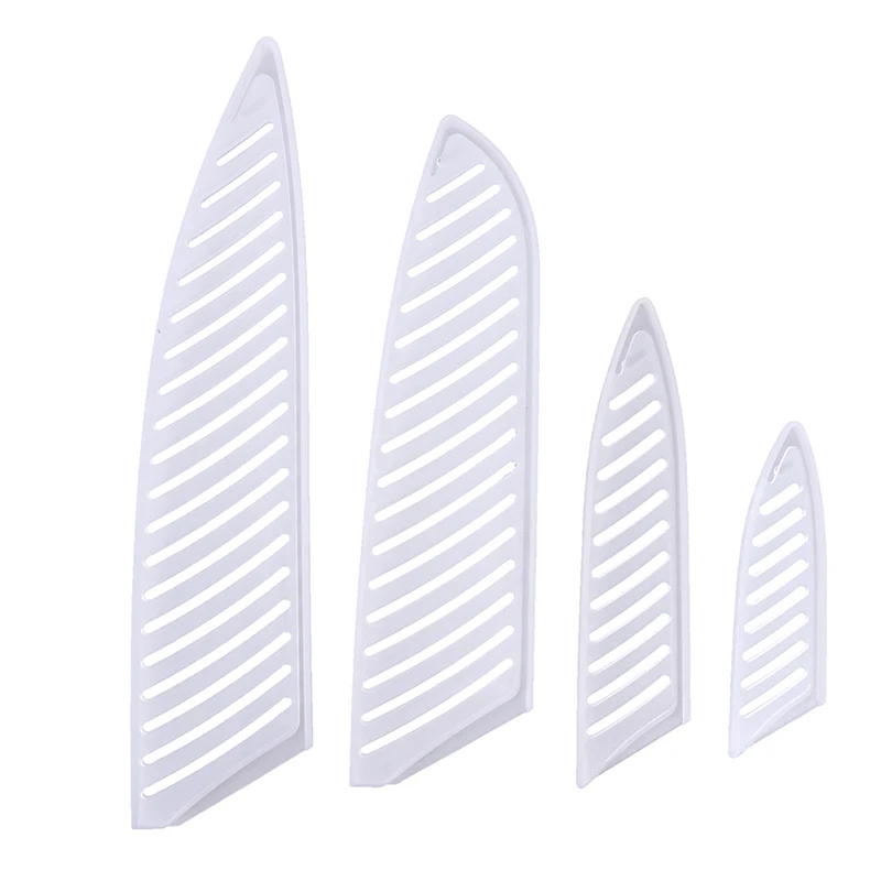 

4pcs Knife Cover Transparent Plastic Kitchen Knife Blade Protector Cover For 3/5/7/8 Inch Knife