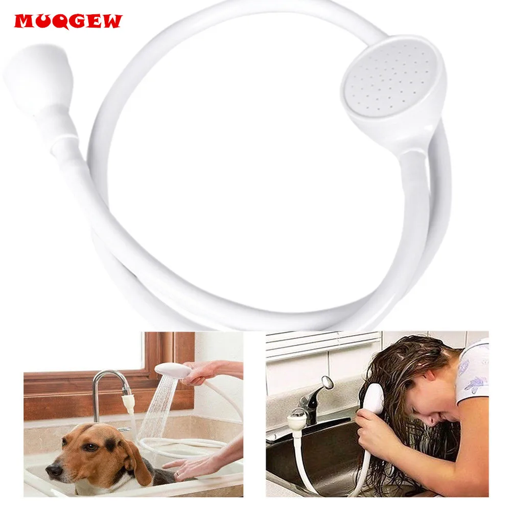 Single Wide Tap Bath Sink Shower Head Spray Hose Push On Mixer