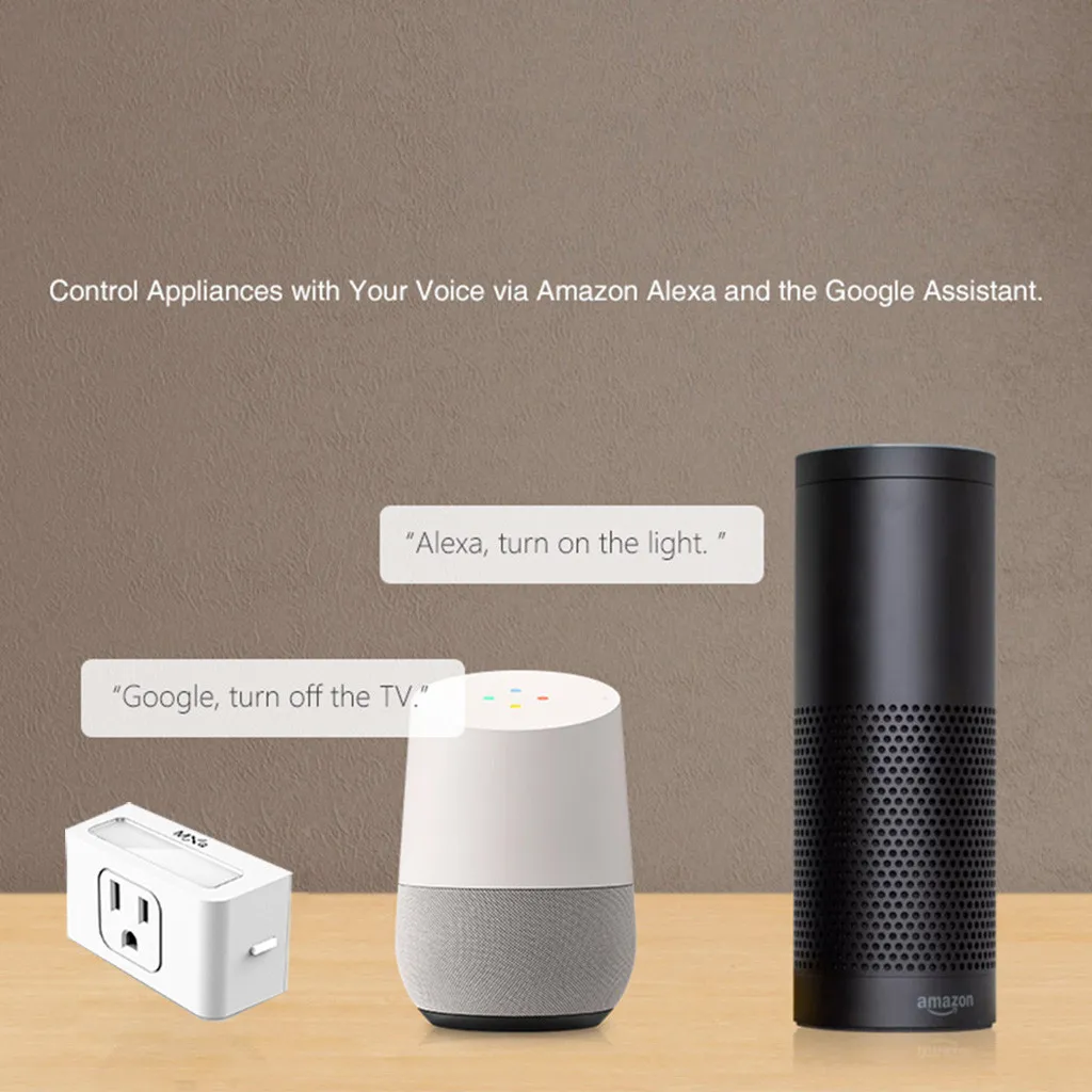Смарт Wi-Fi Разъем питания США переключатель для Amazon Alexa/Google Home приложение управление 5,22