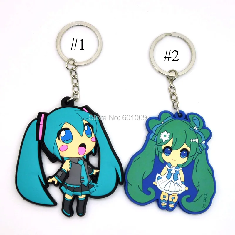 

1PCS Japanese Anime Doll Hatsune Miku Keychain Pendants Doll Toy ZYTJ
