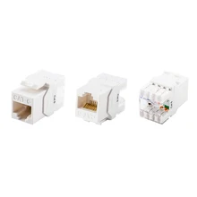Gigabit RJ45 CAT6 Unshielded Keystone Jacks-projeto de Impacto para faceplate/placa de parede placa-Tipo Soco, com Tampa Protetora Contra Poeira Do IDC