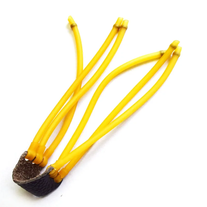 

5pc Powerful Shooting Slingshot Three Cards Six Shares Rubber Band Elastica Bungee Catapult For Outdoor Hunting Accessory