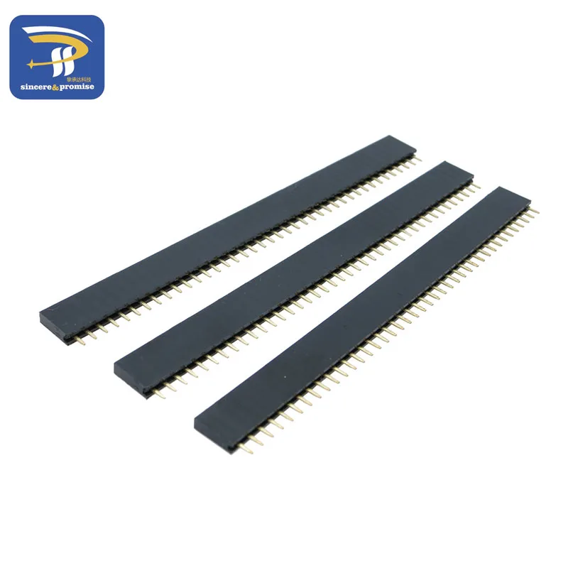 10 шт. 1X40 PIN Однорядный прямой штыревой разъем 2,54 мм шаг полосы разъем 140 40p 40PIN 40 PIN для PCB arduino
