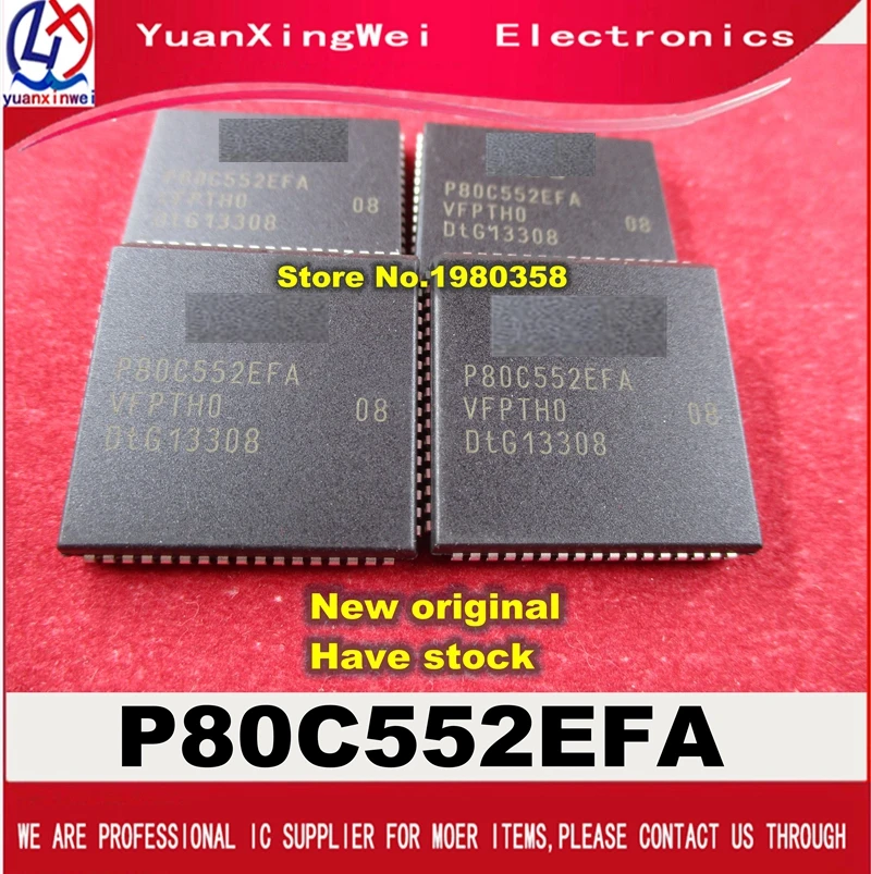 10 шт./лот P80C552EFA/08 P80C552EFA P80C552 80C552 MCU 8 бит 68PLCC|lot lot|lot 10pcs |