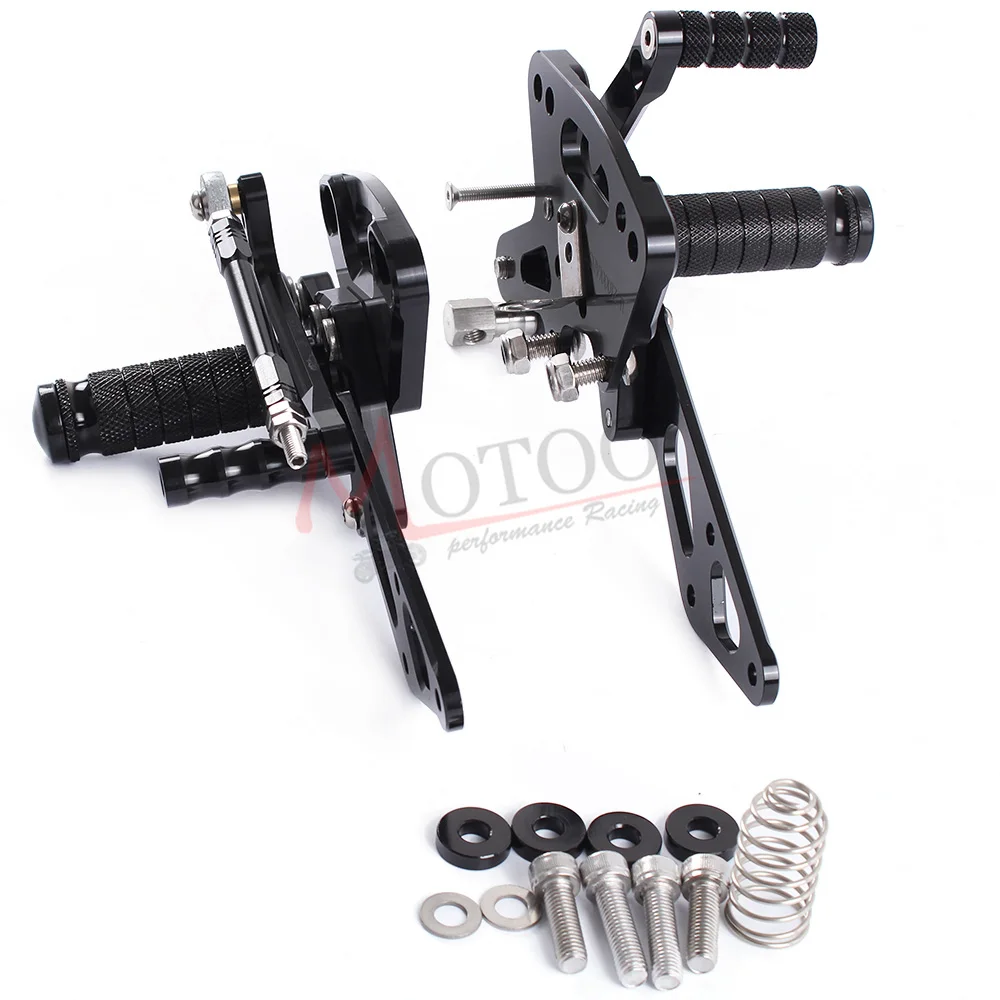 Полный CNC алюминиевый мотоцикл регулируемая подножка педаль Rearsets задние наборы