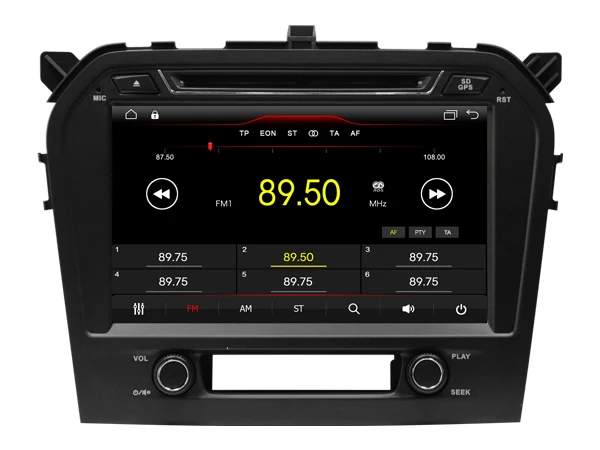 Cheap Android 8.1 quad core car dvd player media stereo car audio music player wifi carplay GPS headunits for SUZUKI GRAND VITARA 2016 5