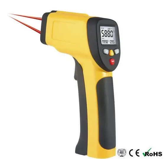 

HT-817 Handheld portable industrial Digital Infrared Thermometer dual Laser thermometer Temperature Tester Gun
