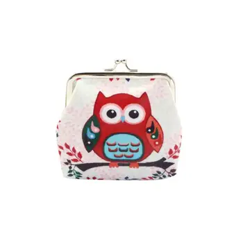 

High Quality Design Women Lovely Owl Coin Purse Vintage Style Lady Small Wallet Hasp Purses Girl Money Change Clutch Bag Mini