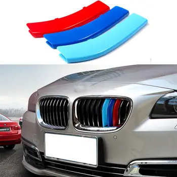 

3x Front Center Grill Grille Cover Trim 3 Colors For BMW 5 Series GT F07 2010 -2017