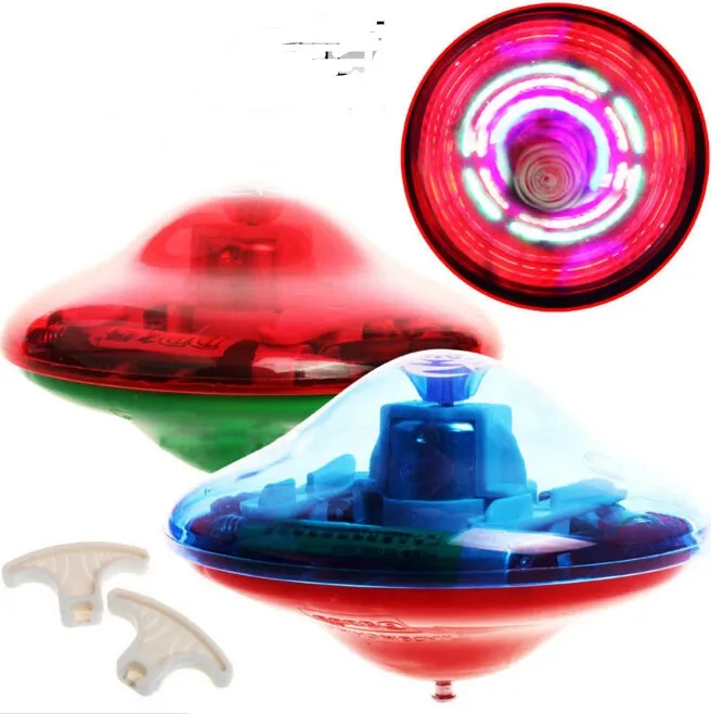 Лазерная цветная вспышка светодиодный светильник игрушка Музыка Гироскоп Спиннер волчок игрушки для детей