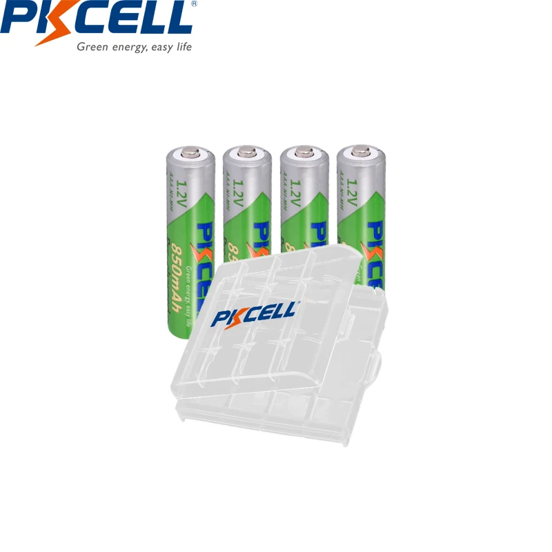 8 шт PKCELL 4 шт 850MAH AAA батареи и 4 шт AA 2200MAH 1,2 V NIMH aa aaa перезаряжаемые батареи LSD и 2 шт AA/AAA батареи коробка
