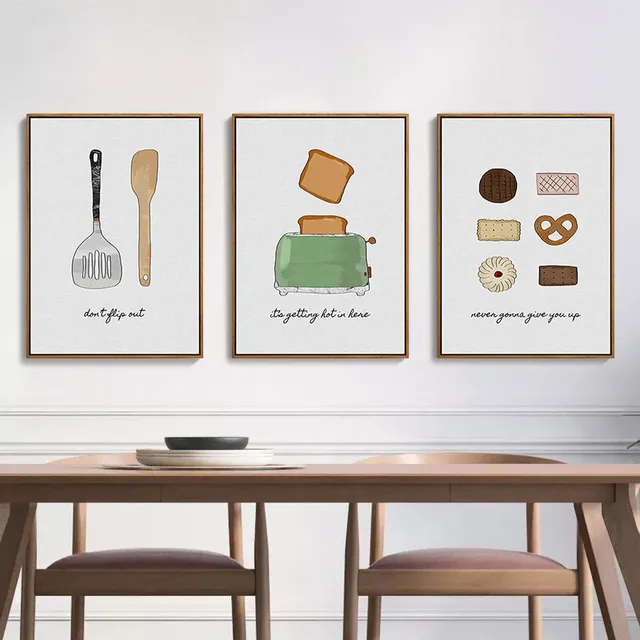 Heycuadro Kitchen Cook Style Knife And Fork Wall Poster Prints Heycuadro Kitchen Cook Style Knife And Fork Wall Poster Prints Dining Room Home Decor No Frame