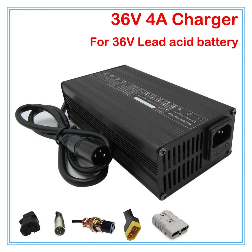 

Wholesale 5pcs/lot 180W 36V 4A lead-acid charger 36V ebike escooter wheelchair charger 36V Lead acid charger DHL Free shipping