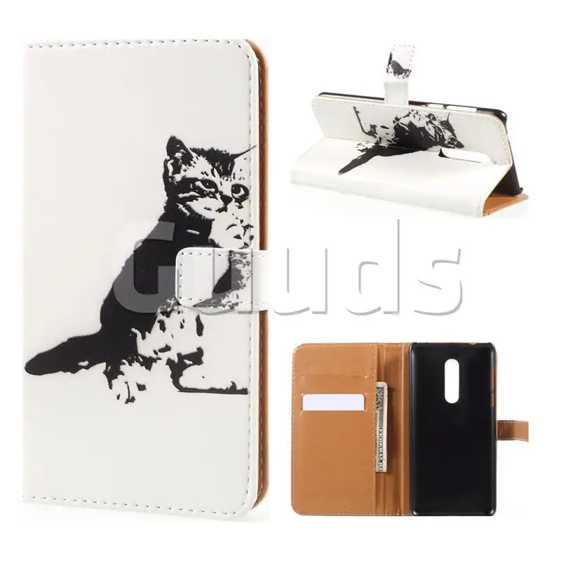 Cute Cat Leather Wallet Case for Xiaomi Redmi Note 4X