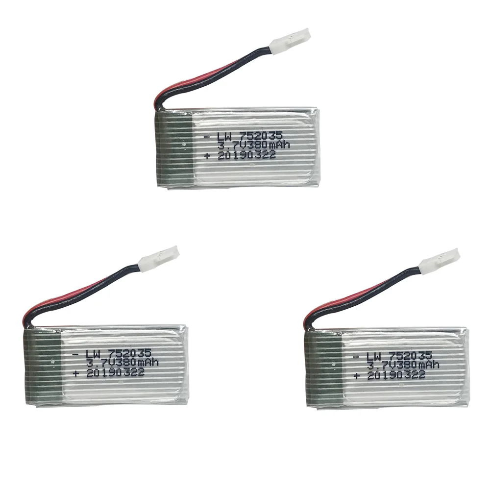 Аккумулятор Lipo для Hubsan X4 H107 H107L H107D JD385 JD388 3 7 в 380 мА · ч радиоуправляемых вертолетов